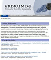 Erdkunde雜志封面