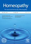 Homeopathy雜志封面